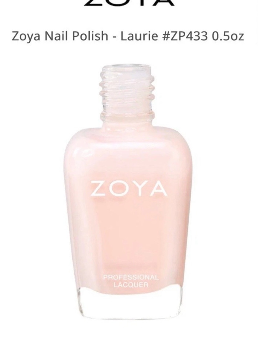 Zoya Laurie Light Sheer Pink Professional Lacquer
